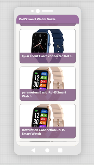 RoHS smart watch app guide Screenshot 3