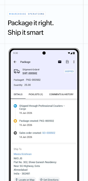 Warehouse Operations -Zoho ERP Screenshot 3