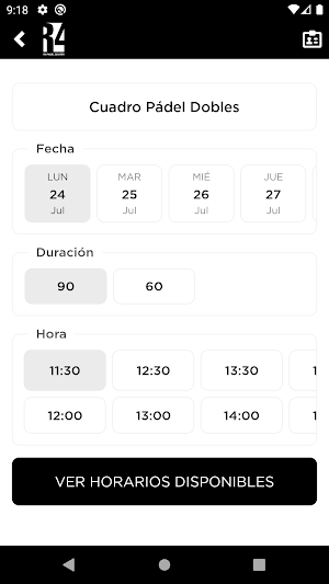 R4 Padel Center Screenshot 3