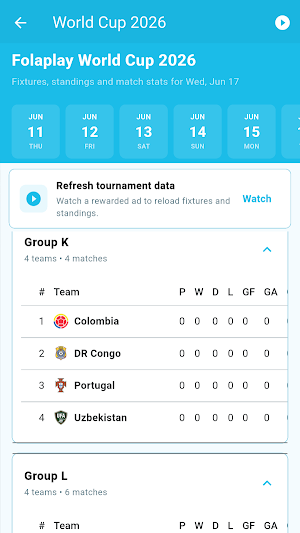 Folaplay: Live Football Score Screenshot 2