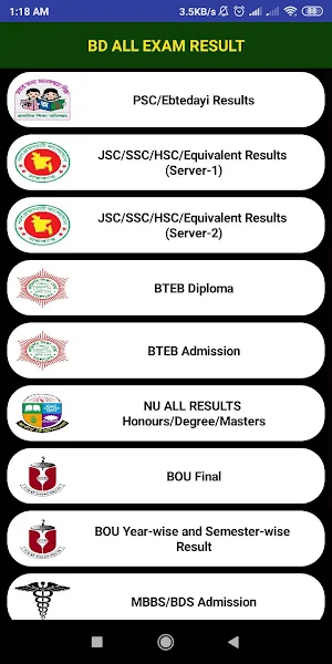 BD All Results in 1App Screenshot 1
