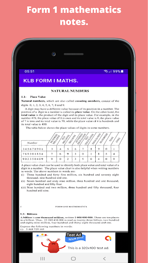 Mathematics: Klb form 1 notes. Screenshot 0