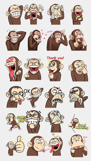 Funky Monkey WASticker Screenshot 0