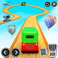 Modern Rickshaw Stunt Game