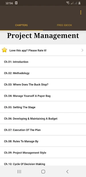 Project Management Screenshot 1