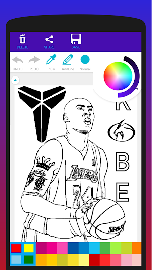 Basketball Stars Coloring Book Screenshot 2