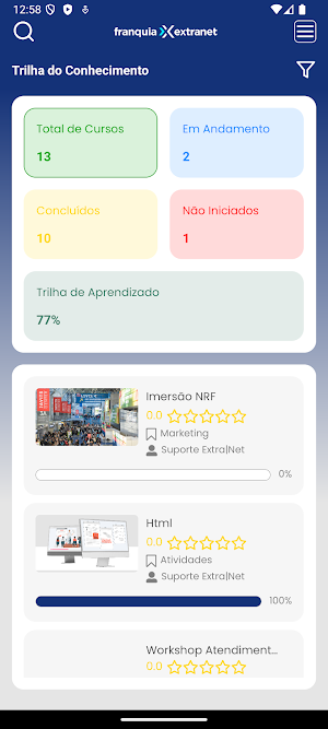 Franquia Extranet Screenshot 2