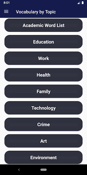IELTS Vocabulary Screenshot 1
