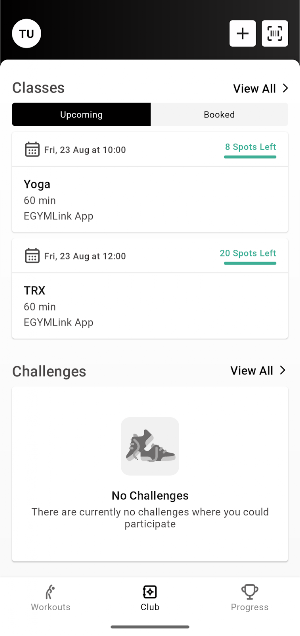 Netpulse EGYM App Screenshot 1