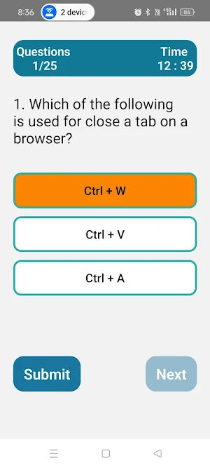 ITI Computer Science Quiz Screenshot 1