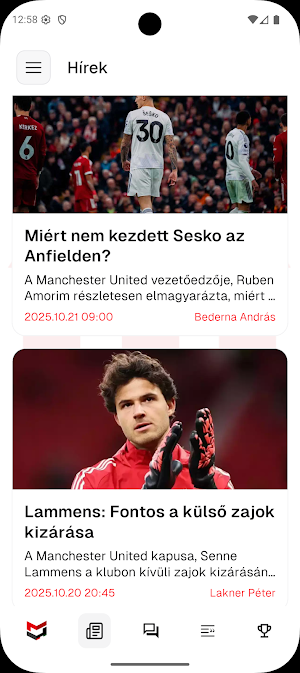 ManUtdFanatics.hu Screenshot 1