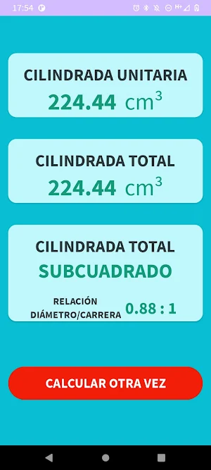 EDCalcu - Calcular Cilindrada Screenshot 3