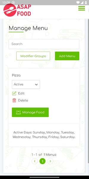 ASAP Restaurant Screenshot 2