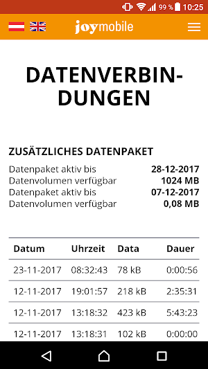 joymobile Kontomanager Screenshot 3