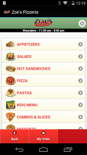Zoe's Pizzeria Screenshot 0