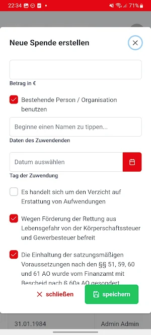 DLRG Durlach - Intranet Screenshot 2