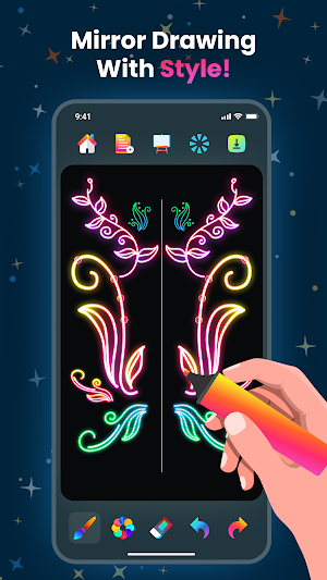 Magic Doodle: Glow Art Drawing Screenshot 3