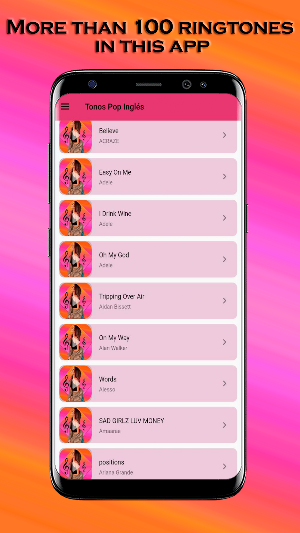 English Pop Ringtone Screenshot 0