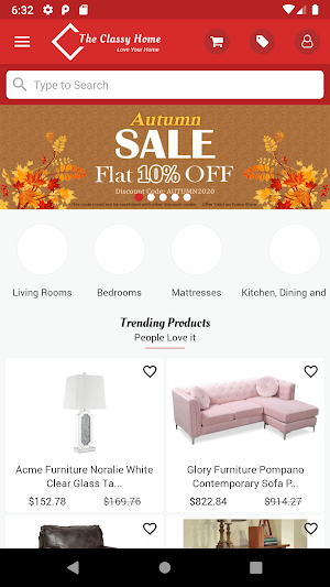 The Classy Home - Online Furniture Store Screenshot 0