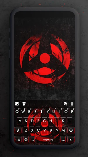 Sharingan Interspace Keyboard Background Screenshot 0