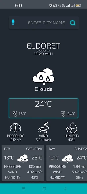Weather Forecast Screenshot 3