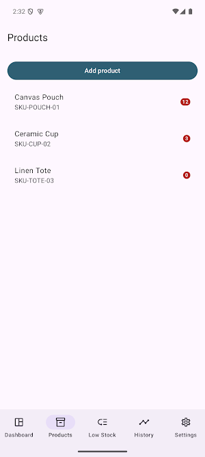 Shop Stock Pocket Screenshot 1