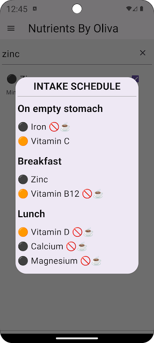 Nutrients By OLIVA Screenshot 1