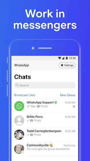 Communication portal Screenshot 2