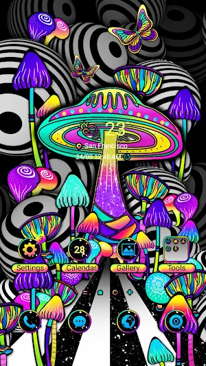 Colorful Mushroom - Wallpaper Screenshot 0