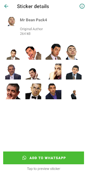Mr Bean Stickers Screenshot 2