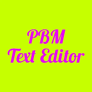 PBM Text Editor Screenshot 0