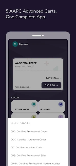 AAPC Medical Coding Prep (+AI) Screenshot 1