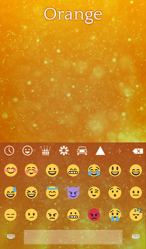 Orange Animated Keyboard Screenshot 3