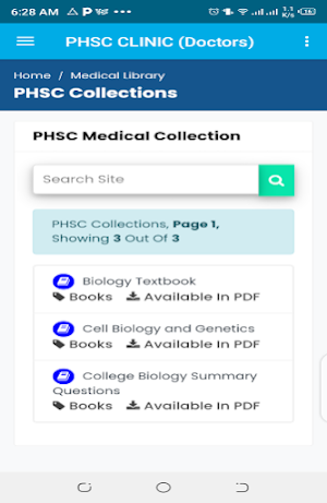 PHSC Peoples' Clinic (For Doctors) Screenshot 0