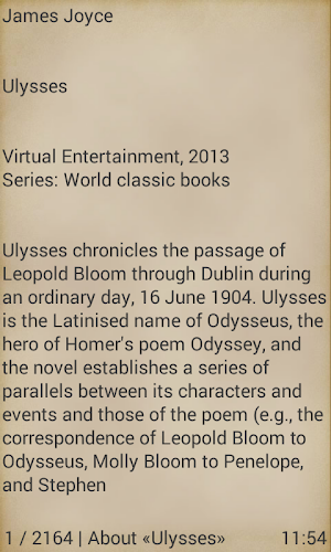 Ulysses by James Joyce Screenshot 1