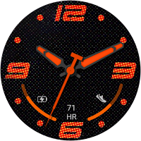 sports watch face orange