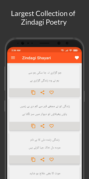 Zindagi Shayari Urdu - زندگی اردو شاعری Screenshot 0