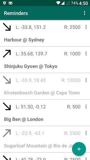 Arriving Departure Reminder Screenshot 1