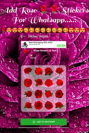 Roses Stickers For WhatsApps Screenshot 3