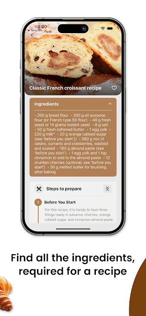 Croissant at home-Learn & Bake Screenshot 3