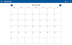 EZ Calendar Maker Screenshot 3