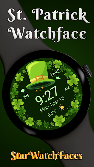 St. Patrick - WearOS Watchface Screenshot 0