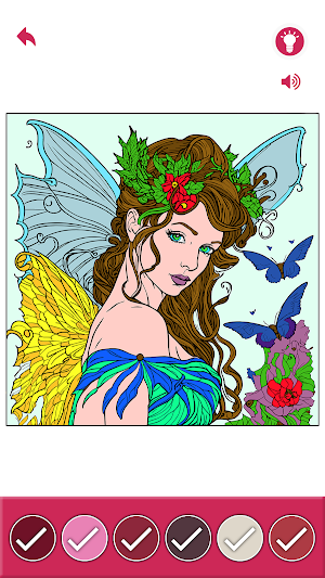 Fairy Coloring By Number Book Screenshot 2