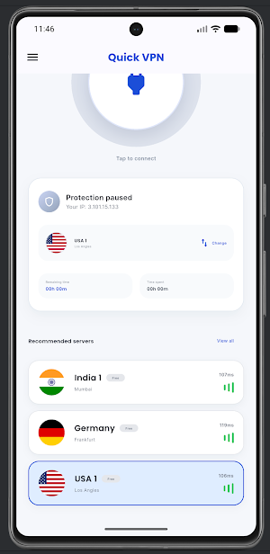 QuickVPN Screenshot 1
