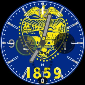 Oregon Flag Watchface Screenshot 3