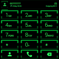 Theme for ExDialer Neon Green