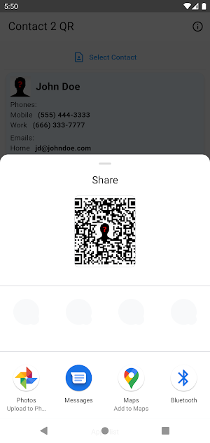 Contact 2 QR Screenshot 3