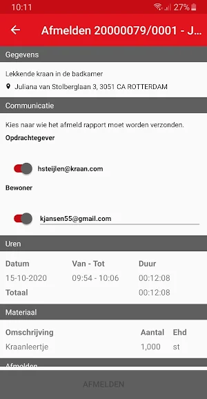 KRAAN Werkbon Screenshot 3