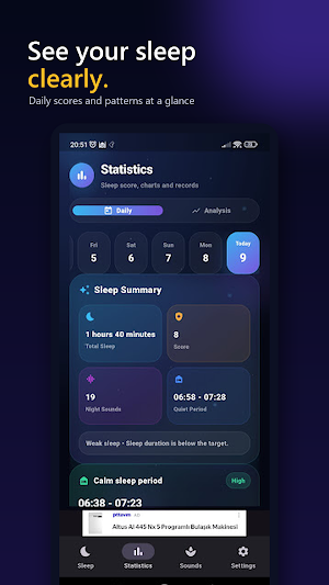FD Sleep Tracker Screenshot 1