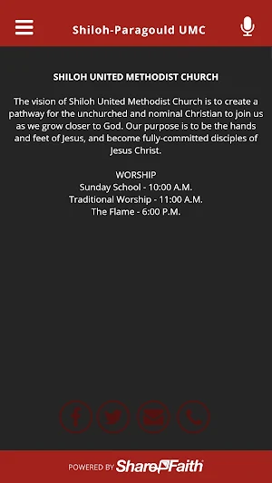 Shiloh-Paragould UMC Screenshot 1